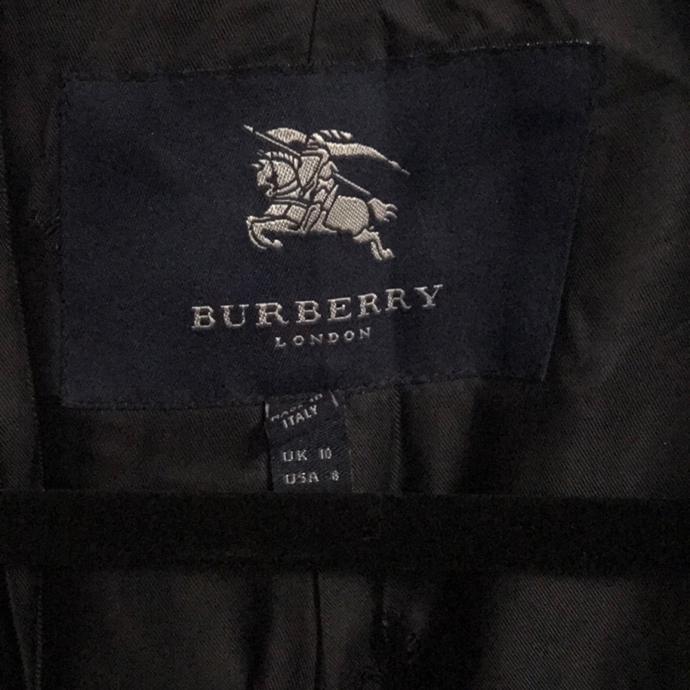 Burberry Wool-Cashmere Coat, Black